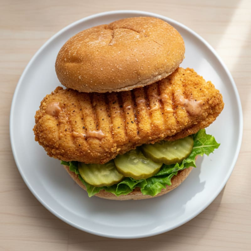 Buttermilk Fried Chicken Sandwich with Pickles