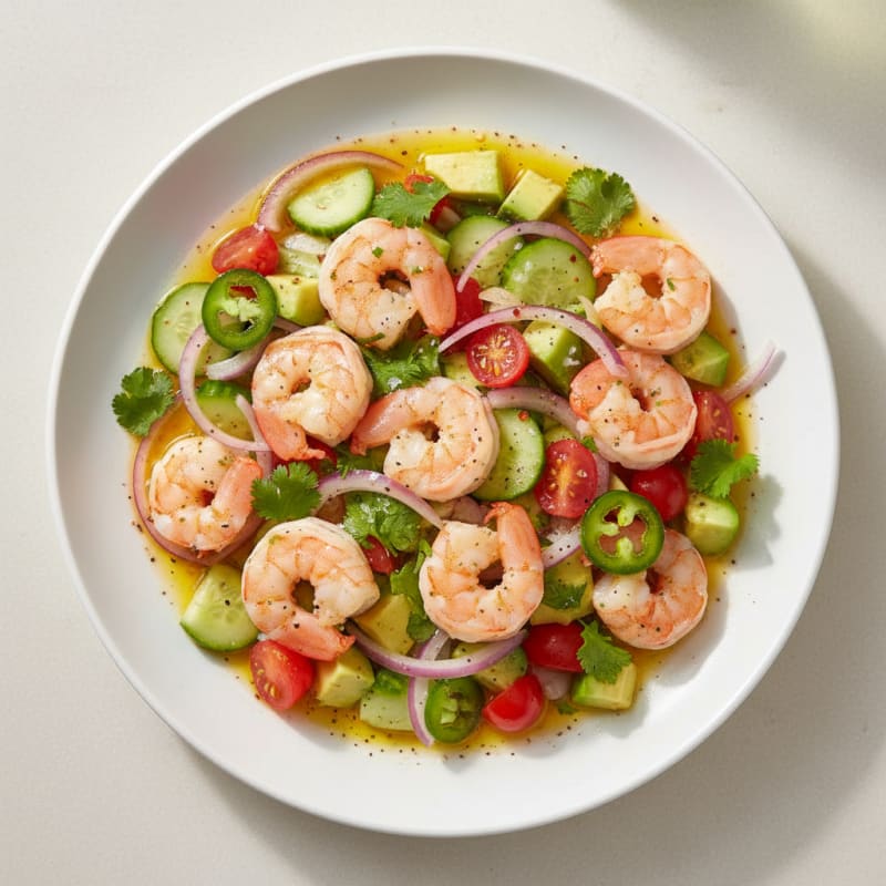 Zesty Chili-Lime Shrimp Ceviche with Avocado