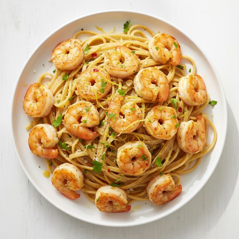 Garlic Butter Shrimp Scampi Pasta