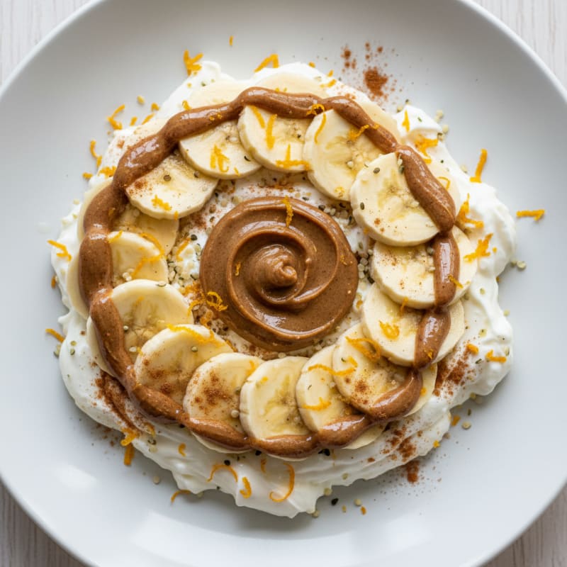 Creamy Citrus Nutty Banana Bowl