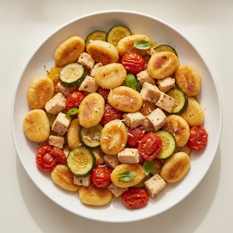 Ricotta Gnocchi with Roasted Vegetables