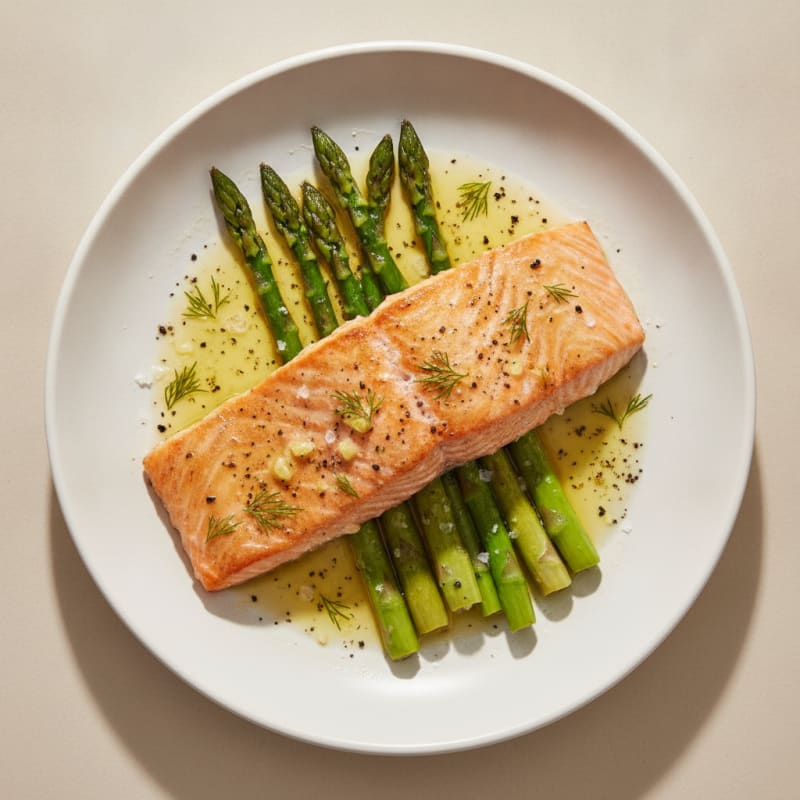 Lemon-Herb Baked Salmon with Asparagus