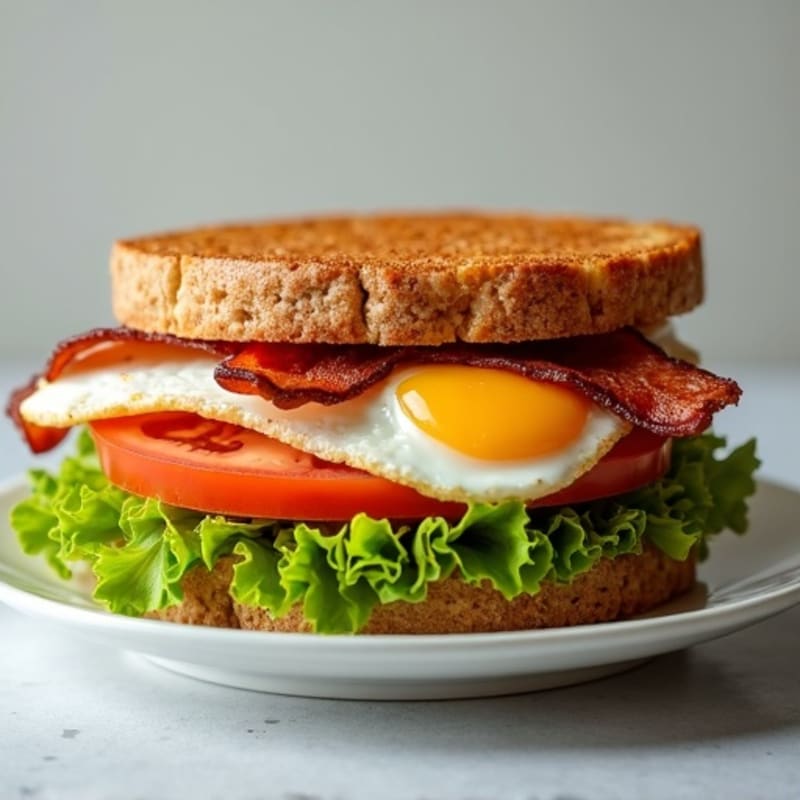 Avocado, Crispy Bacon, Fresh Tomato, and Lettuce Sandwich