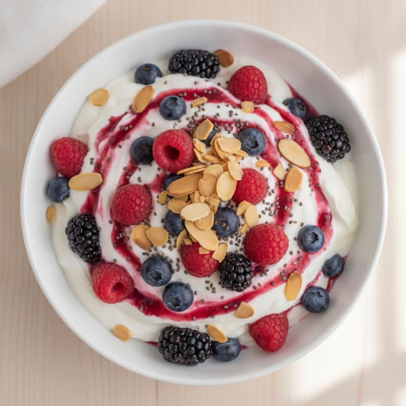 Creamy Greek Yogurt Protein Parfait with Berries