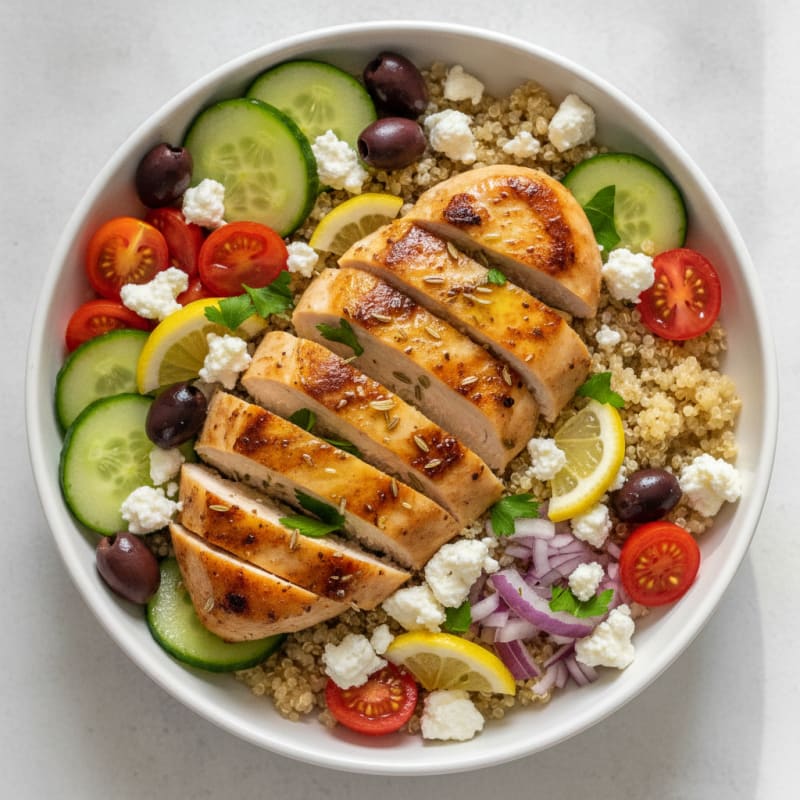 Lemon-Herb Greek Chicken Bowl