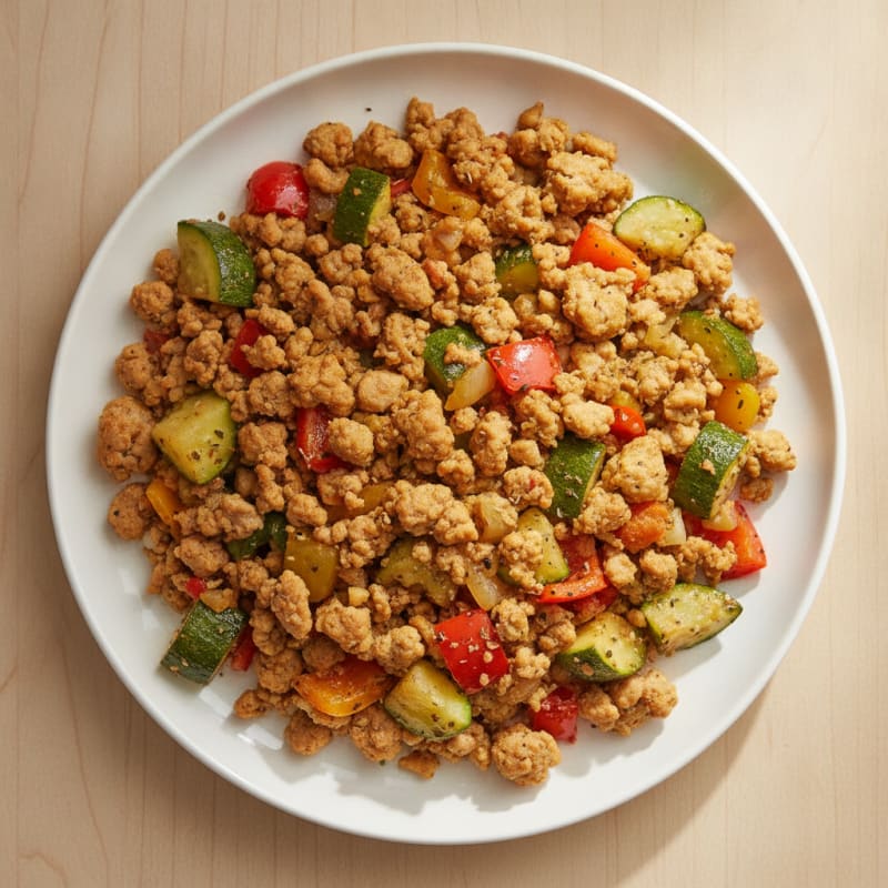 Ground Turkey and Vegetable Skillet