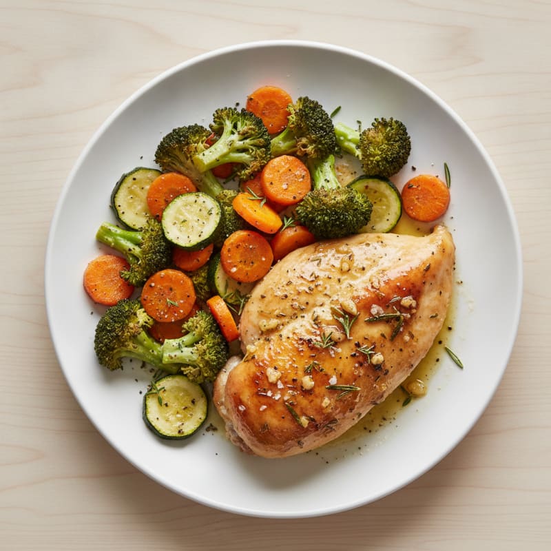 Garlic Herb Roasted Chicken with Vegetables