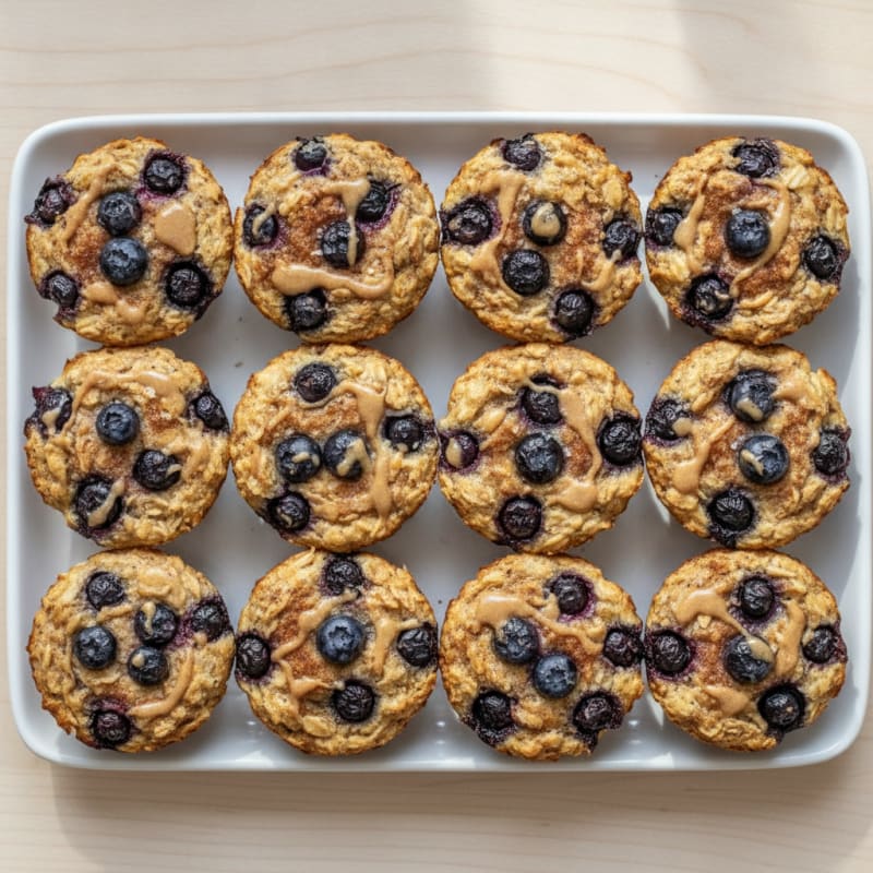 Blueberry Baked Oatmeal Cups