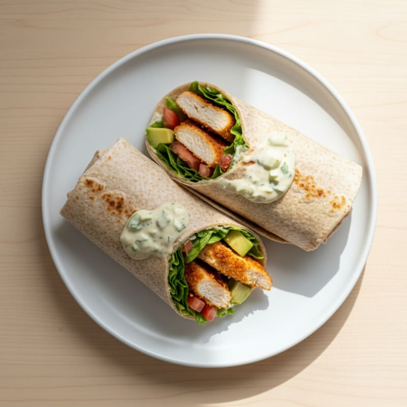 Crispy Chicken Ranch Wraps