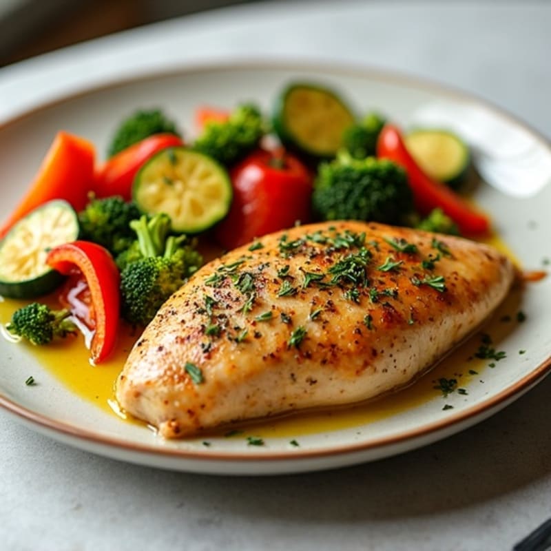 Herb-Roasted Chicken with Roasted Vegetables