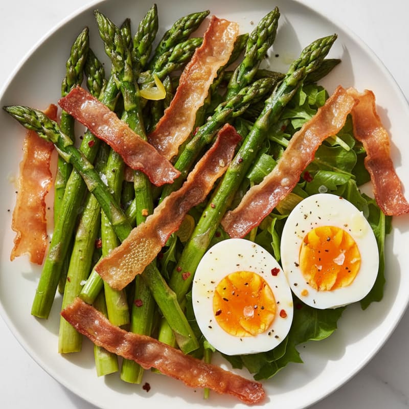 Sheet Pan Roasted Asparagus with Hard-Boiled Eggs
