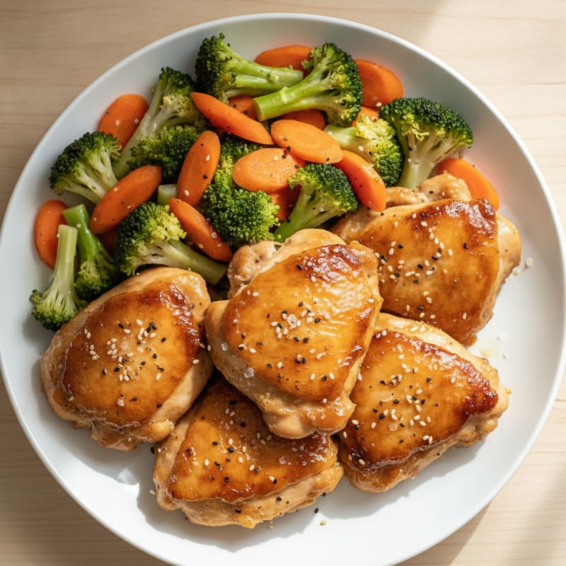 Honey-Soy Glazed Chicken Thighs