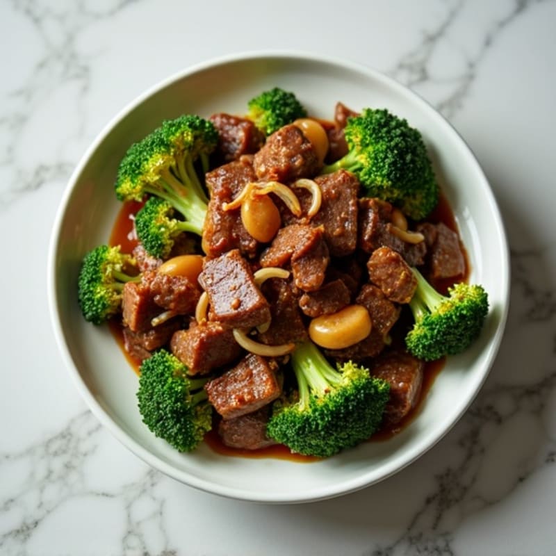 Savory Garlic-Ginger Beef and Crispy Broccoli Stir-Fry