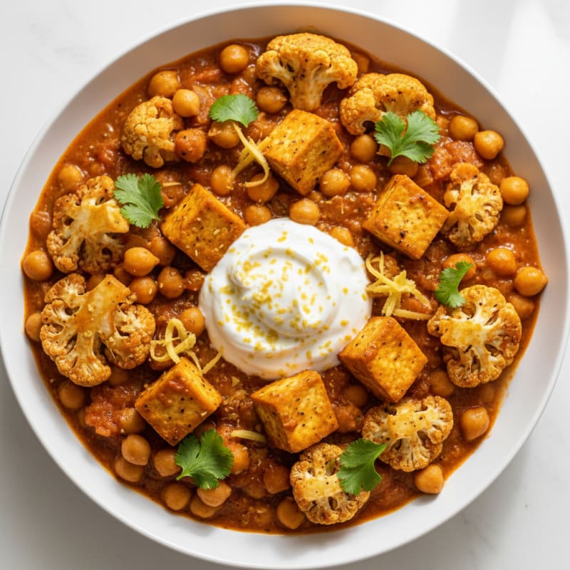 Roasted Vegetable and Chickpea Curry