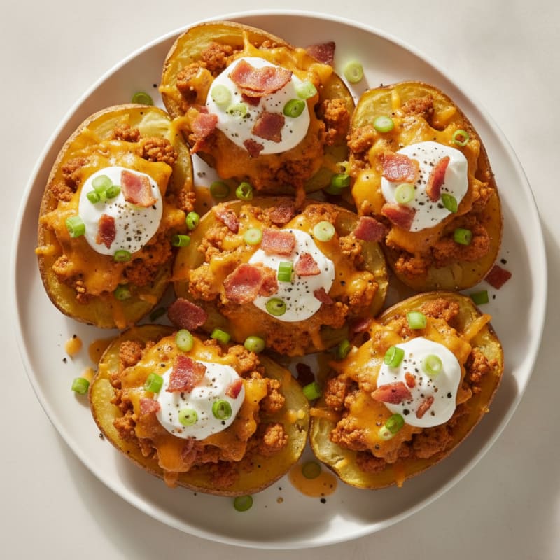 Bacon Cheddar Stuffed Potatoes
