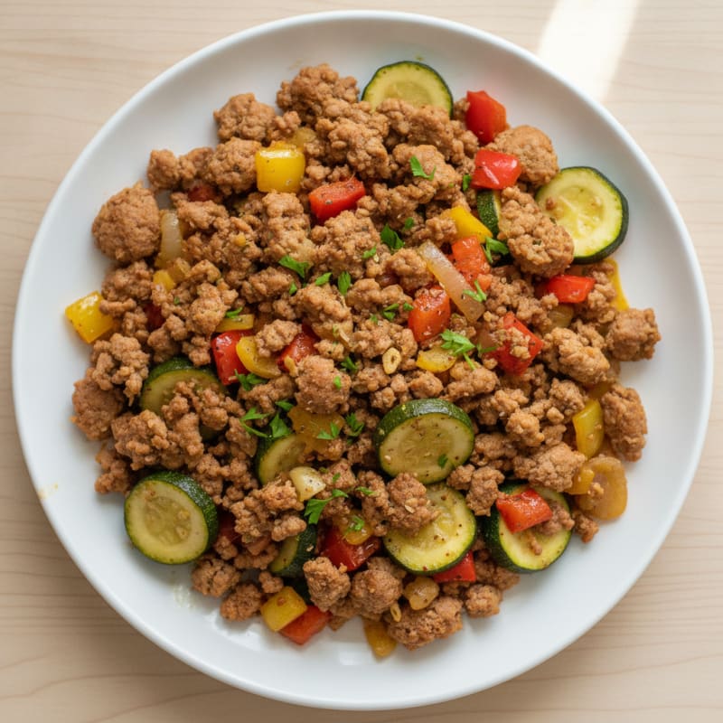Savory Ground Turkey Skillet with Vegetables