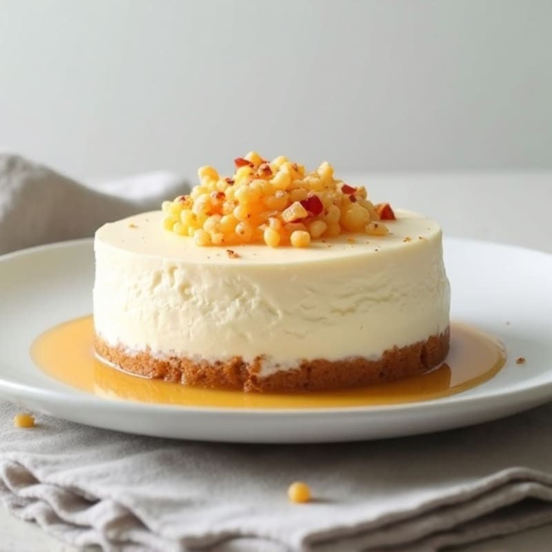 Vanilla Protein Cheesecake with Greek Yogurt