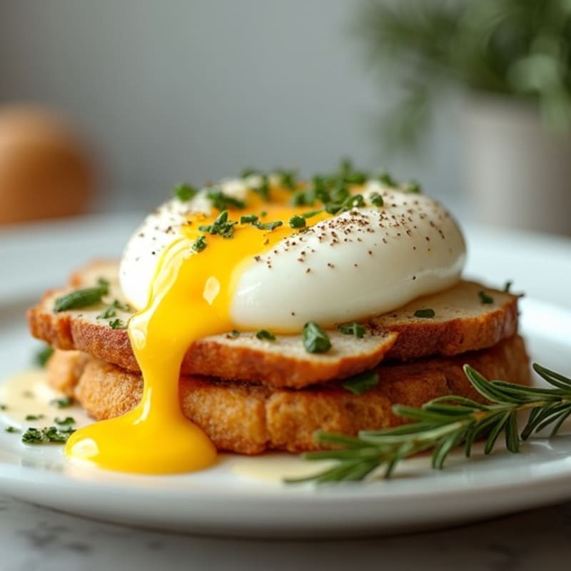 Poached Eggs with Herb-Roasted Turkey and Hollandaise