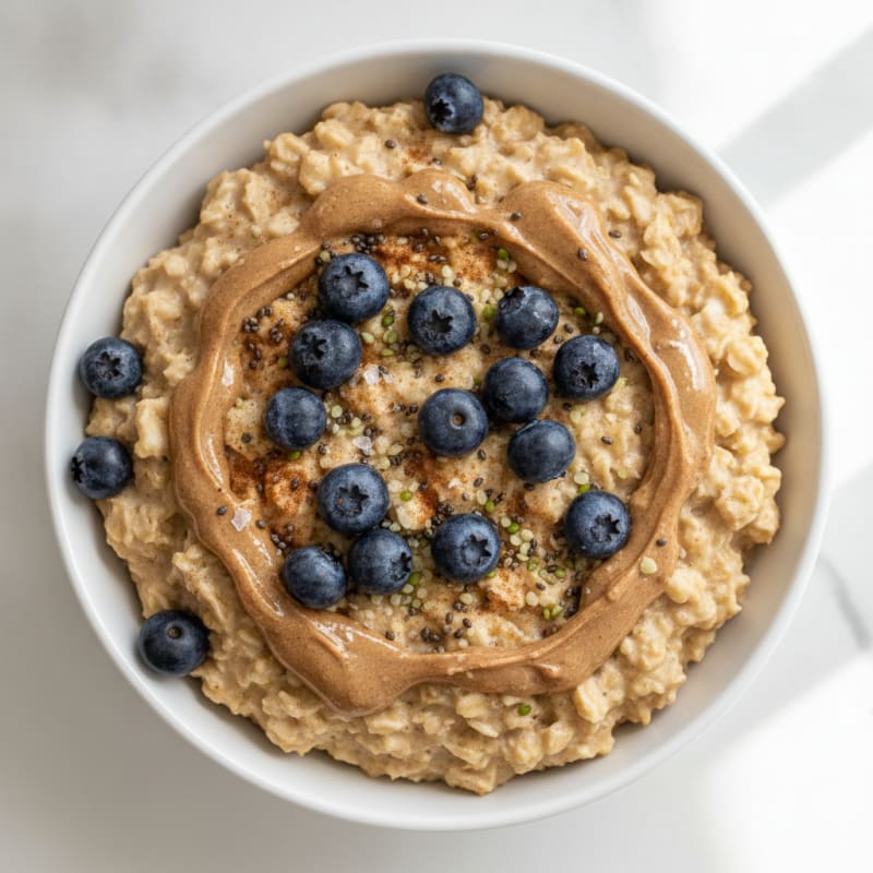 Berry-Almond Oatmeal Power Bowl