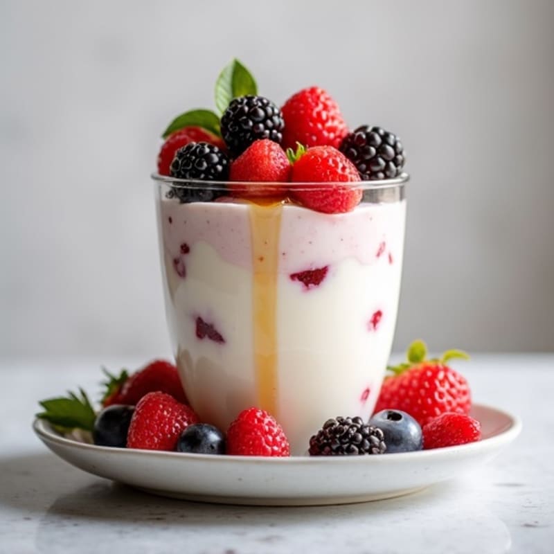 Creamy Greek Yogurt Protein Parfait with Berries