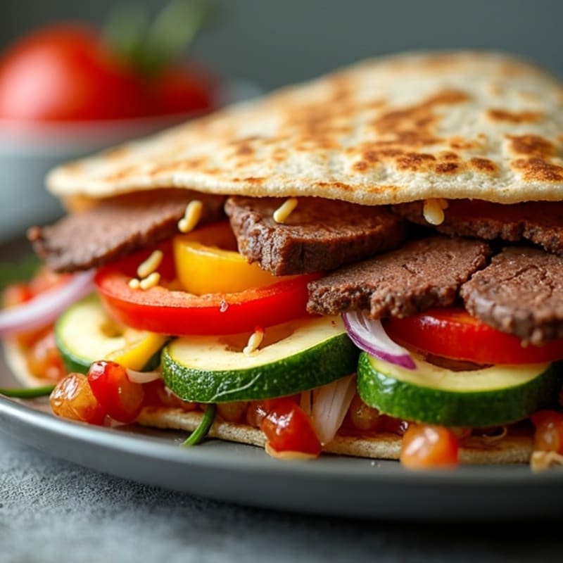 Lean Steak and Roasted Veggie Whole Wheat Quesadillas