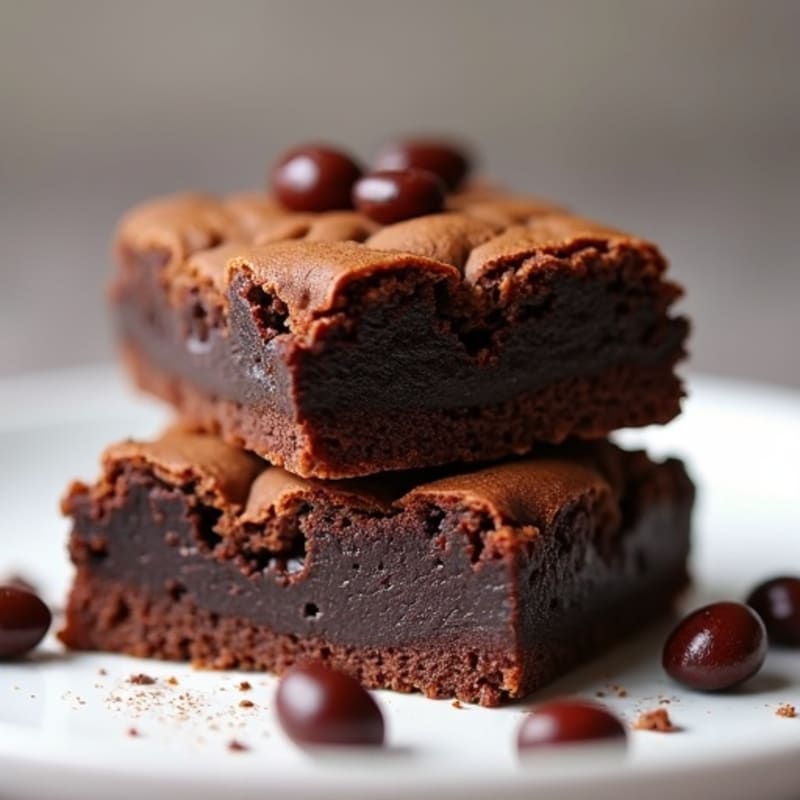 Fudgy Black Bean Brownie Squares