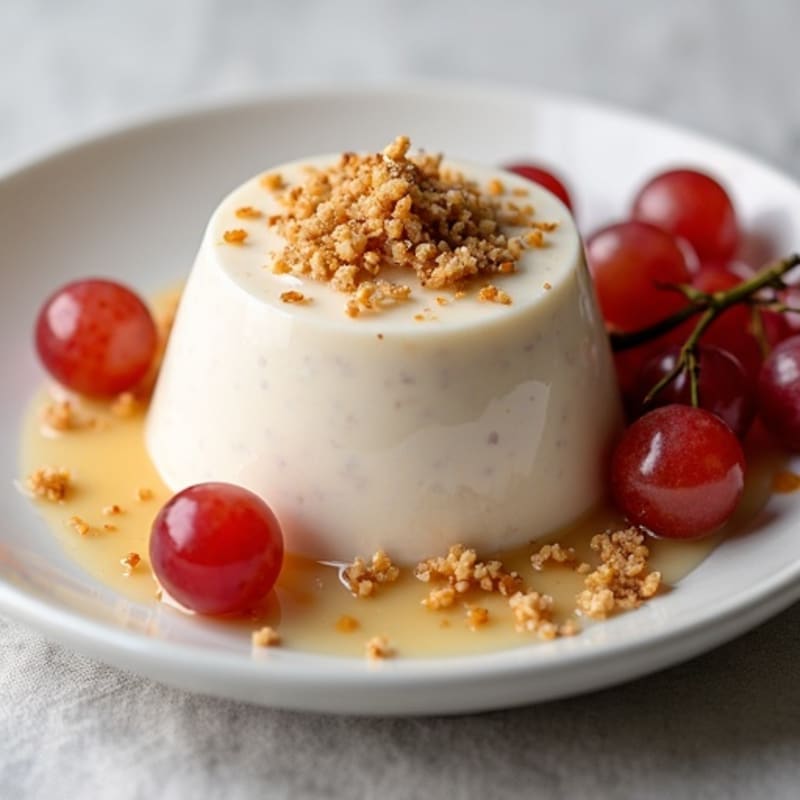 Tuna Protein Mousse with Grapes and Apples