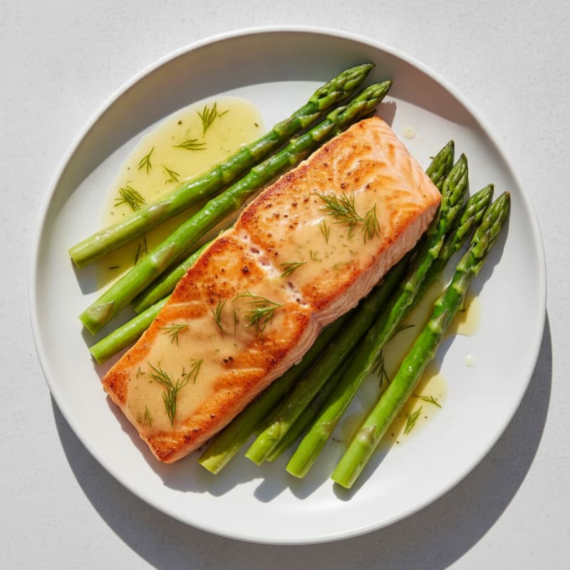 Pan-Seared Salmon with Lemon-Dill Sauce