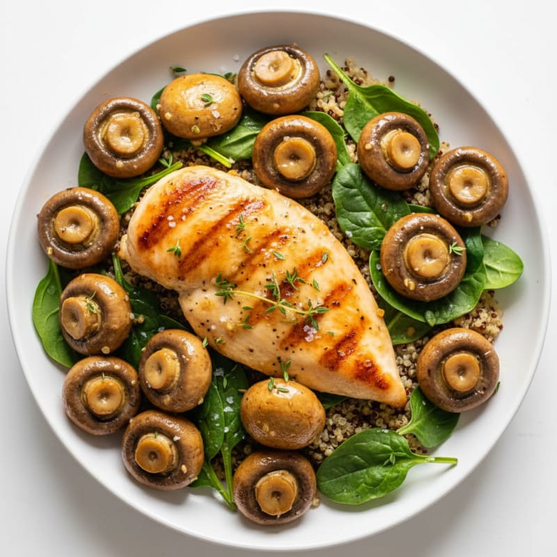 Golden Roasted Garlic Butter Mushrooms