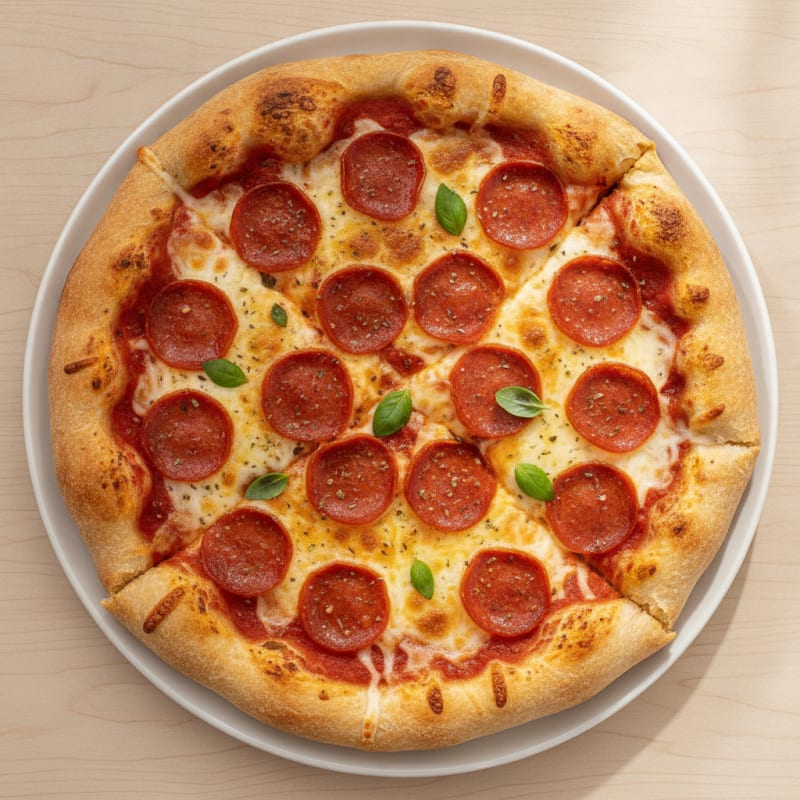 Stuffed Crust Pepperoni Pizza