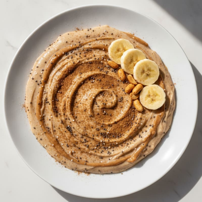 Banana Peanut Butter Protein Smoothie with Chia