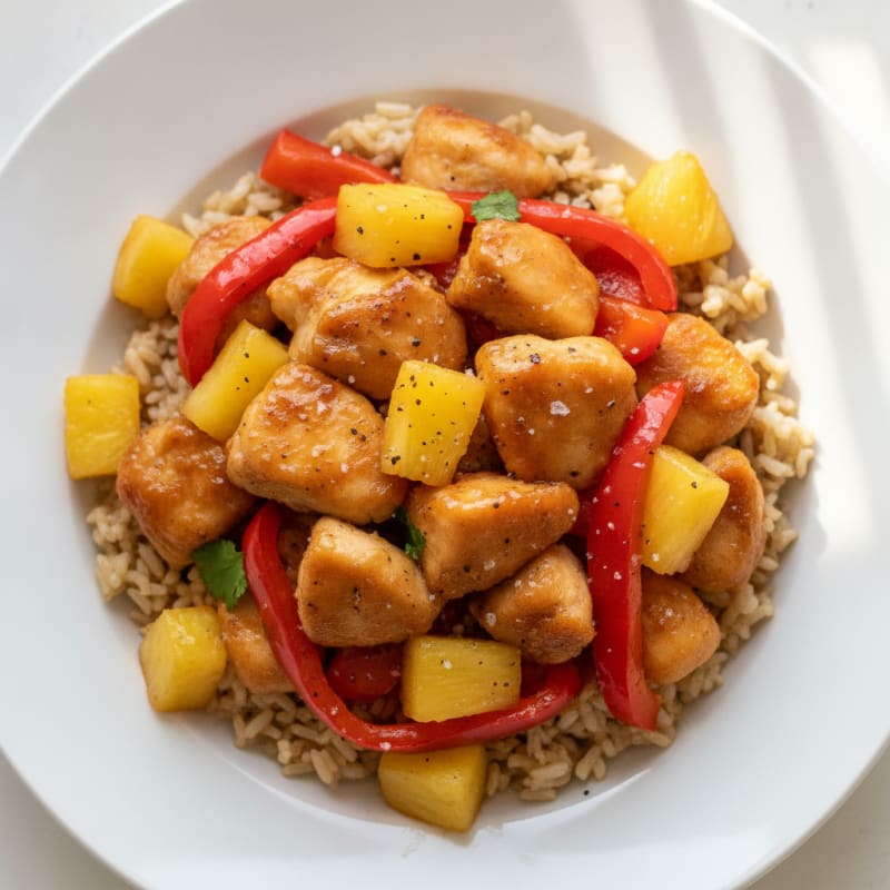 Sweet and Sour Chicken with Pineapple