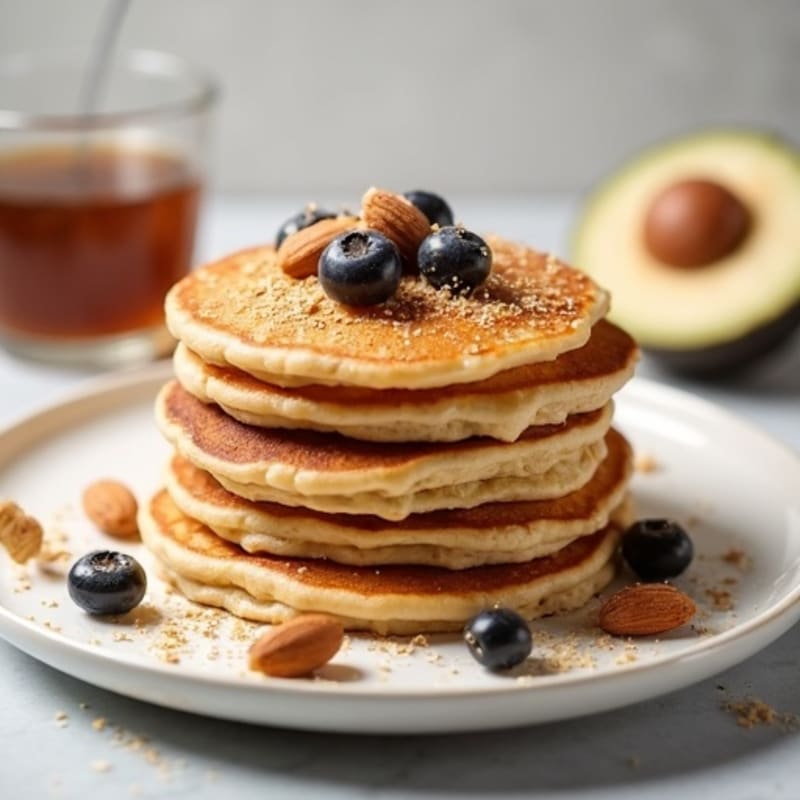 Fluffy Almond-Oat Blender Pancakes