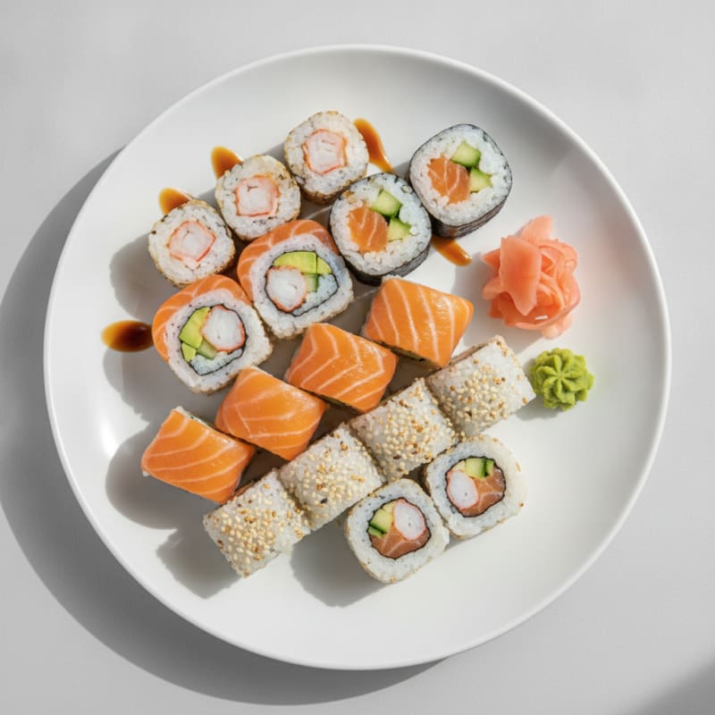 Assorted Fresh Sushi Rolls