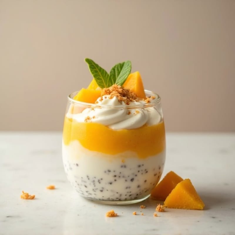 Creamy Coconut Mango Chia Pudding