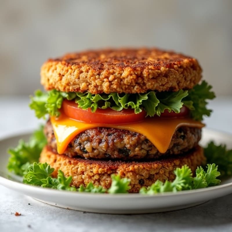 Crispy Chipotle Black Bean Quinoa Burgers