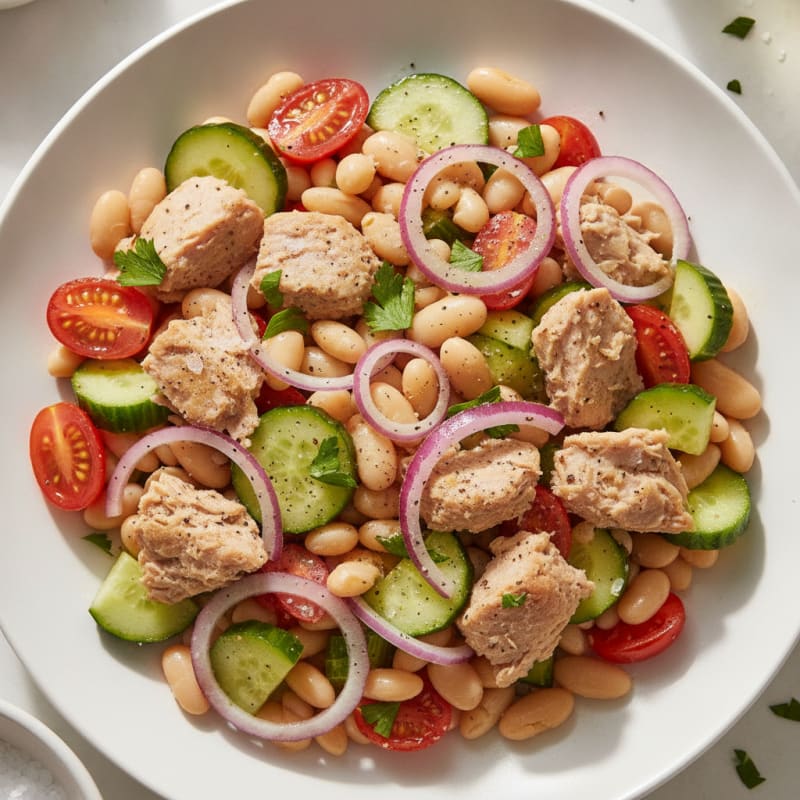 Mediterranean Tuna and White Bean Salad