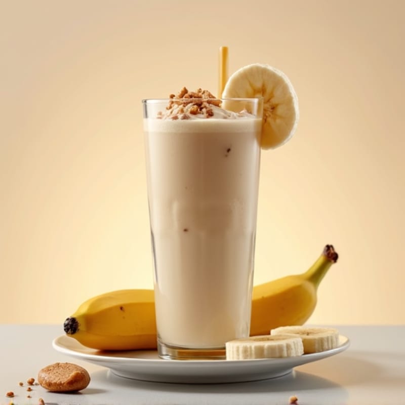Protein Shake with Peanut Butter and Banana