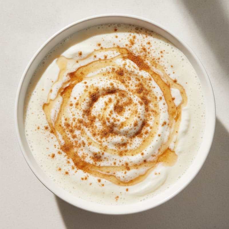 Creamy Vanilla Protein Shake with Greek Yogurt and Almond Butter
