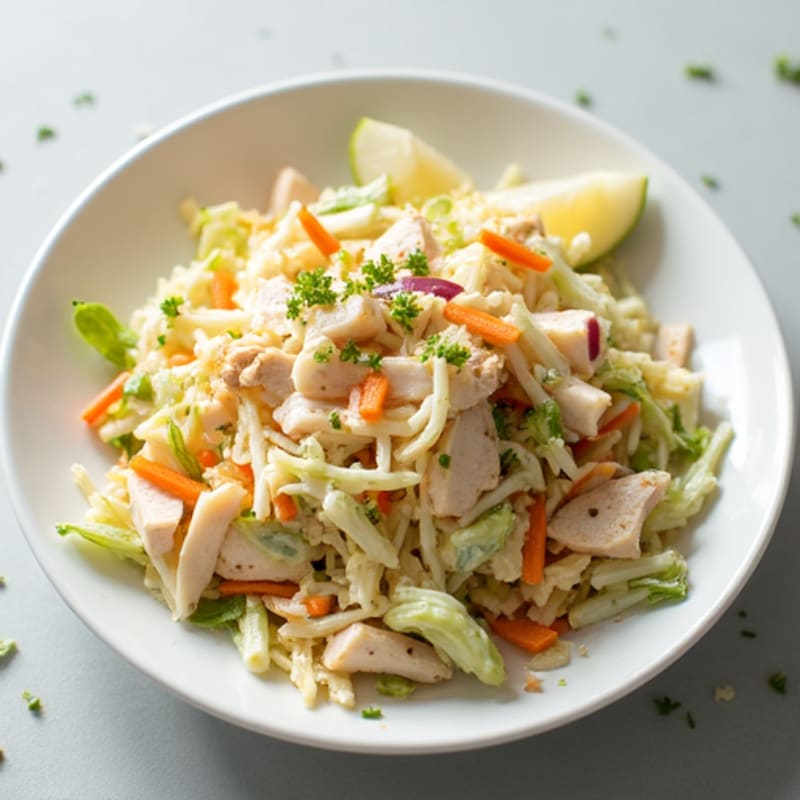 Creamy Coleslaw with Apple and Greek Yogurt Dressing
