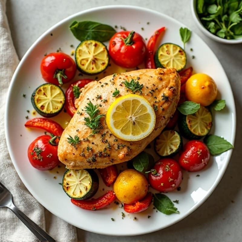 Sheet Pan Lemon-Herb Chicken and Crispy Roasted Vegetables