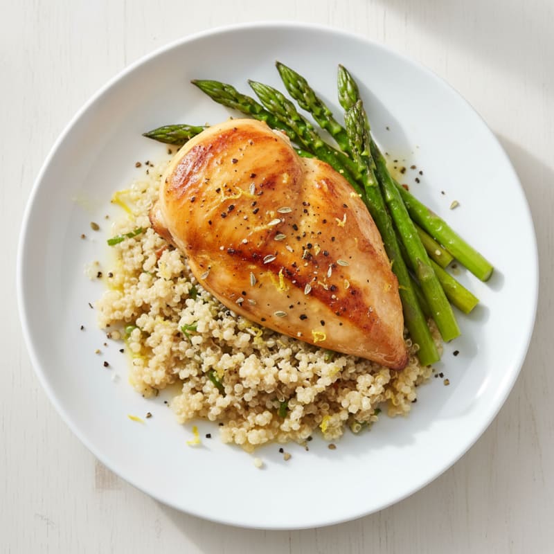 Lemon-Herb Roasted Chicken with Quinoa
