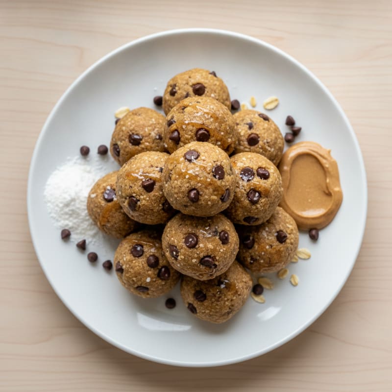 No-Bake Chocolate Chip Protein Bites