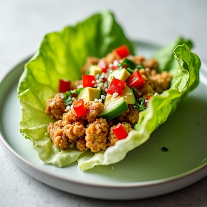 Spicy Sriracha Tuna Lettuce Wrap