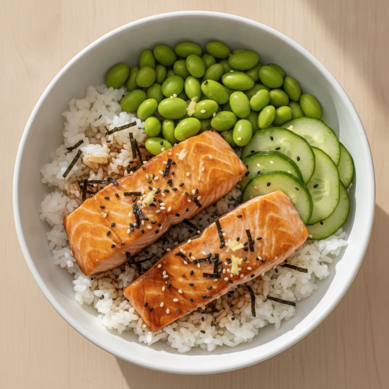 Salmon Sushi Rice Bowl