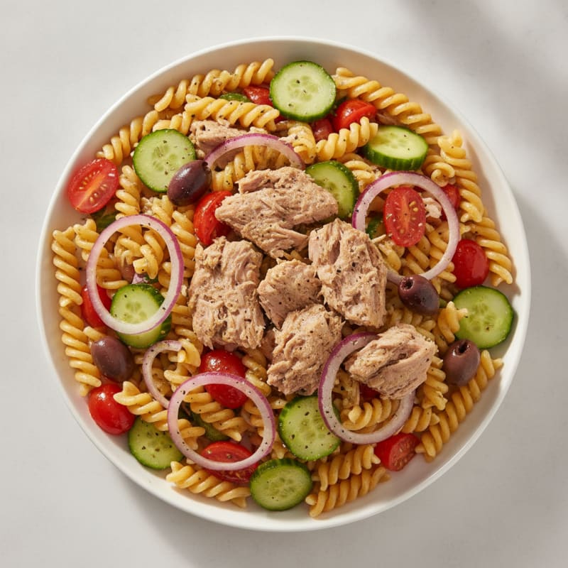Tuna Mediterranean Pasta Salad