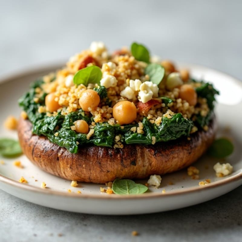 Roasted Stuffed Portobello Mushrooms