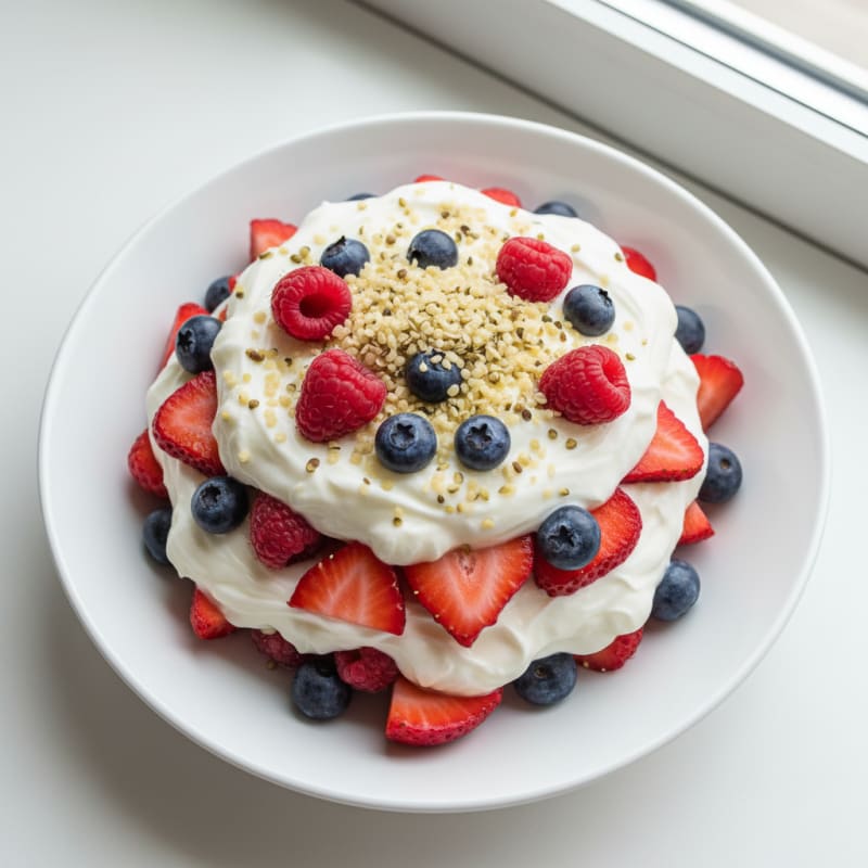 Creamy Greek Yogurt Protein Parfait with Mixed Berries