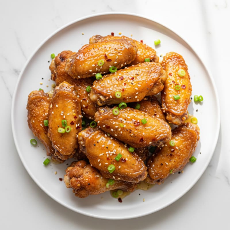 Crispy Honey-Glazed Chicken Wings
