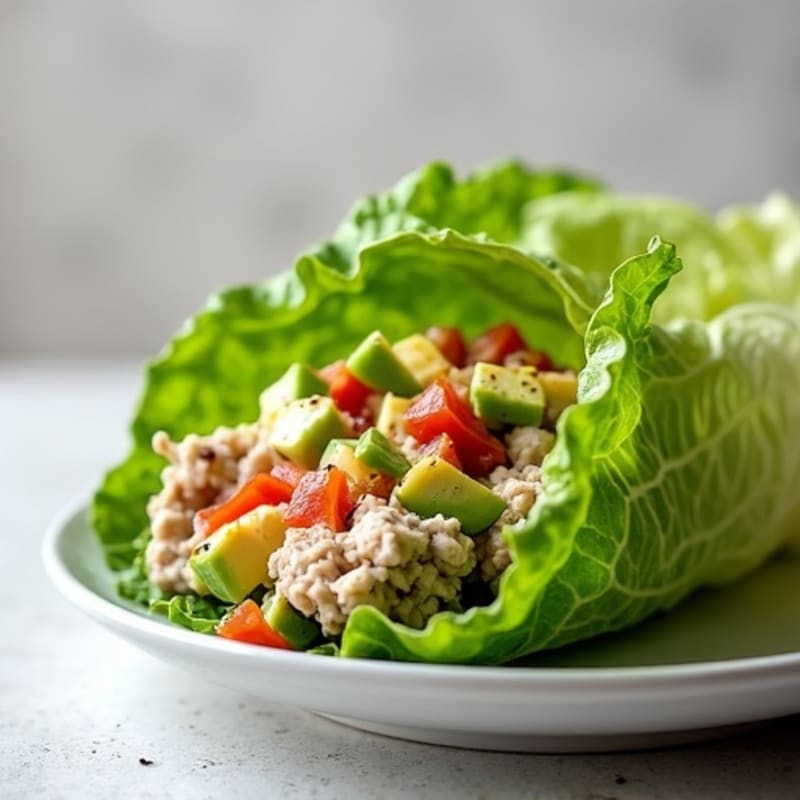 Creamy Avocado Turkey Lettuce Wrap